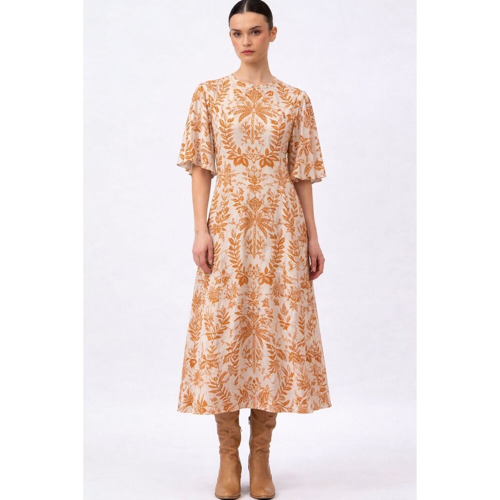 NWOT Beyond by Vera midi dress, Lrg $328